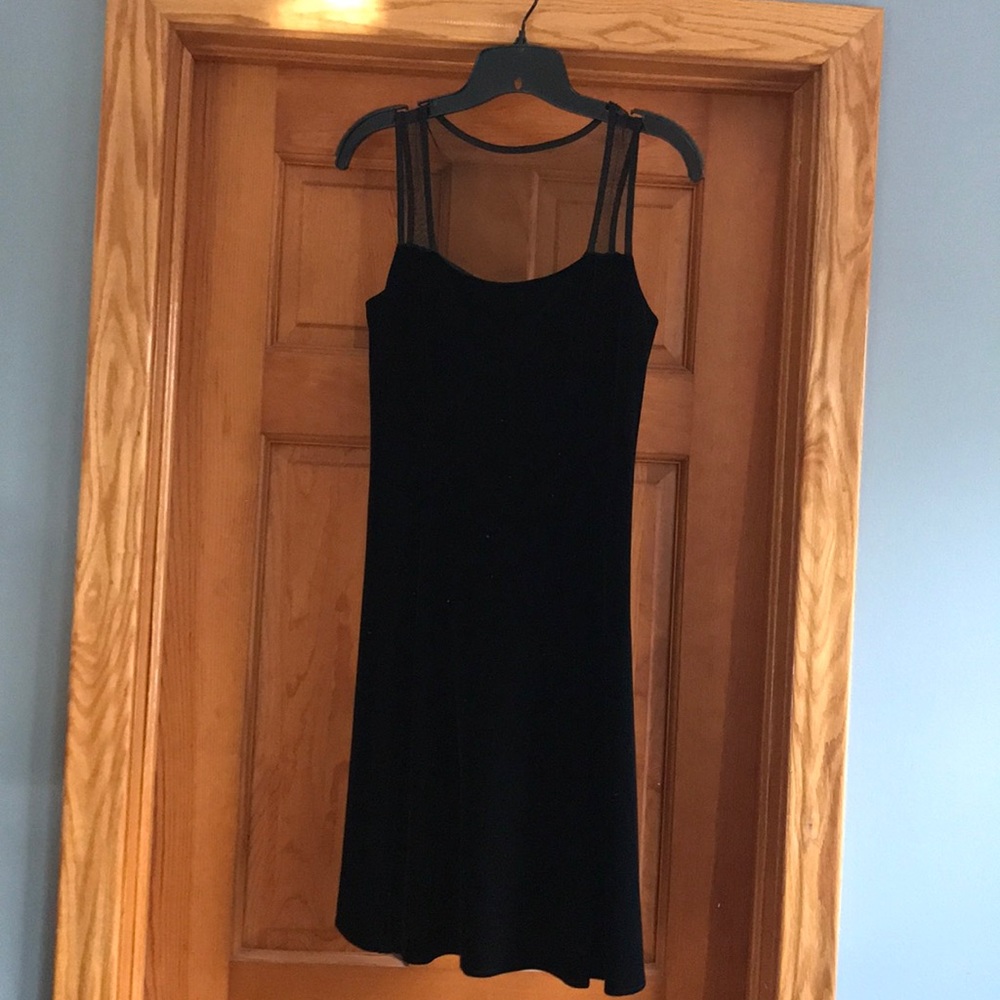 Dress black velvet